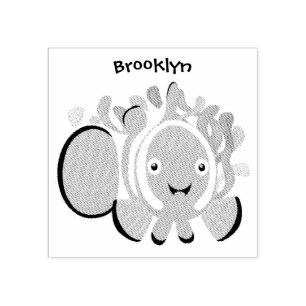 Carimbo De Borracha Animação de marisco feliz e bonito