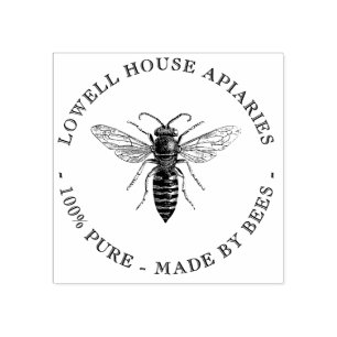 Carimbo De Borracha Apiários Personalizados Da Apiaria Rainha Legante