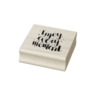 Carimbo De Borracha Aproveite a cada momento 2