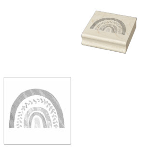 Carimbo De Borracha Arco-Íris Moderno