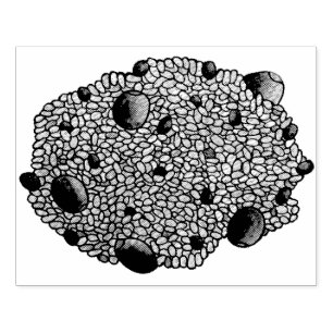 Carimbo De Borracha Arroz con Gandules Puerto Rican Comida Rice Peas