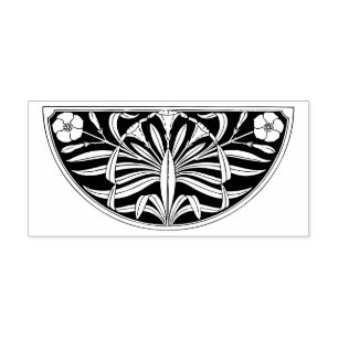 Carimbo De Borracha Art Nouveau