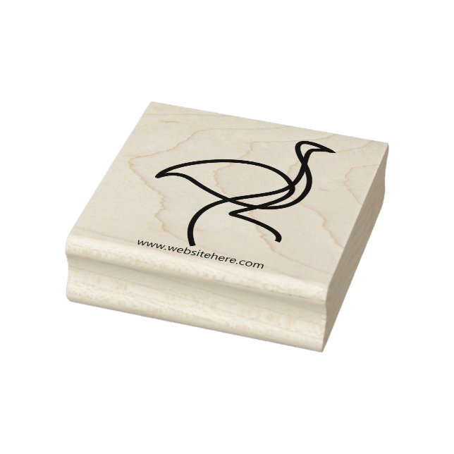 Carimbo De Borracha Arte de Flamingo de Ave Simples (Carimbo)