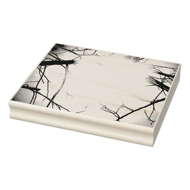 CARIMBO DE BORRACHA ARTE EM MADEIRA SELADA ESTILO DE ARTE&DESIGN  (Carimbo)