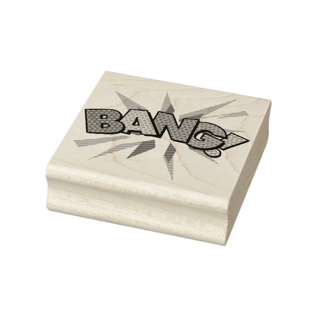 Carimbo De Borracha Arte Pop de Quadrinhos Retrô Divertido BANG (Carimbo)