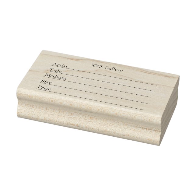 Carimbo De Borracha Artwork Display Label Template (Carimbo)