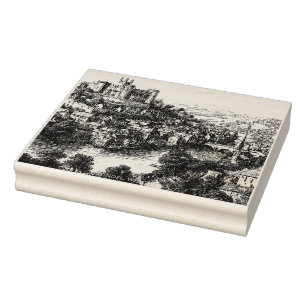 Carimbo De Borracha Arundel, West Sussex, Vintage Sketch