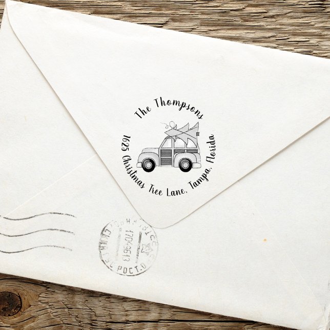 Carimbo De Borracha Árvore de Natal de Natal Simples (Criador carregado)