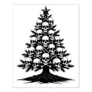 Carimbo De Borracha Árvore de Natal Gótica II