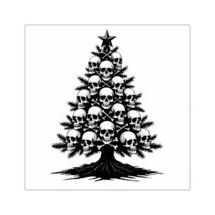 Carimbo De Borracha Árvore de Natal Gótica II