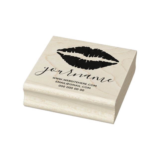 Carimbo De Borracha assinatura de lábios (Carimbo)