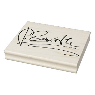Carimbo De Borracha Assinatura Personalizada Grande