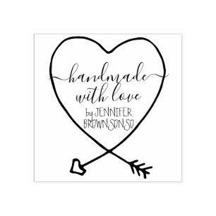 Carimbo De Borracha Assinatura Presa à mão feita com amor a negócio