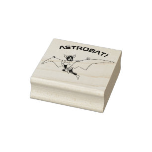 Carimbo De Borracha ASTROBAT! Super-herói do bastão
