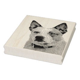 Carimbo De Borracha Australian Cattle Dog Gummistempel