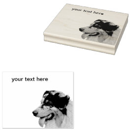 Carimbo De Borracha Australian Shepherd