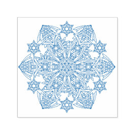 Carimbo de Borracha Auto-Tintável Flocos de Neve p