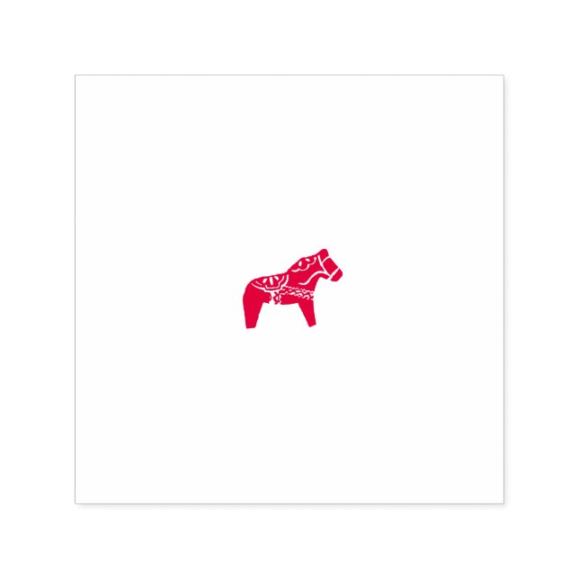 Carimbo de Borracha Autocolante Dala Horse (Design)