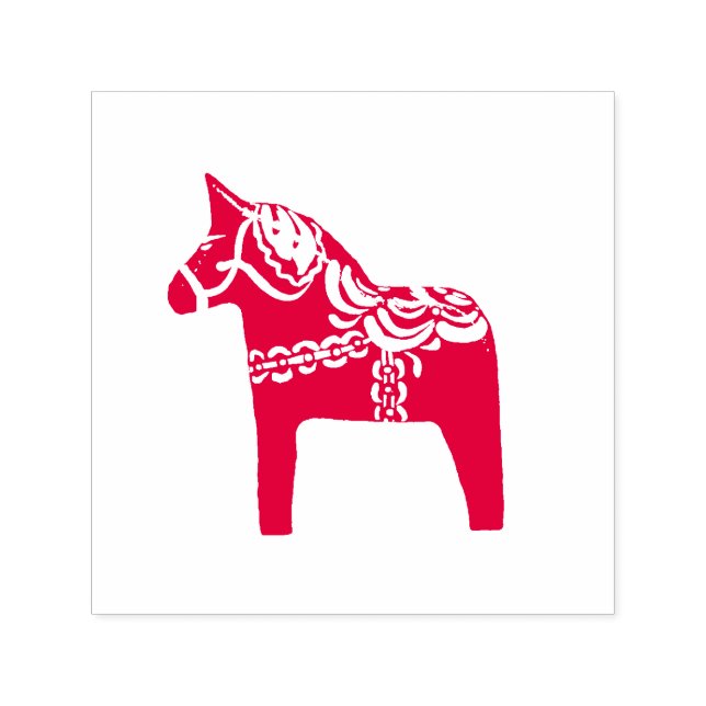 Carimbo de Borracha Autocolante Dala Horse (Design)