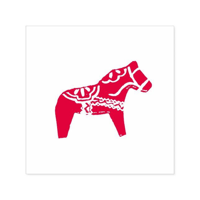 Carimbo de Borracha Autocolante Dala Horse (Design)