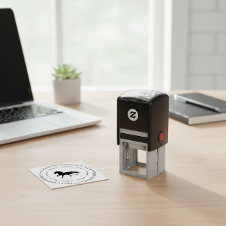 Carimbo de Borracha Autocolante do Endereço do Cav