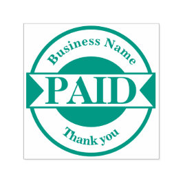 Carimbo de Borracha Autocolante PAGO