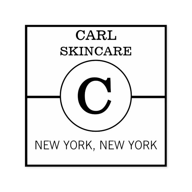 Carimbo de Borracha Autopicante Beleza Salon Monog (Design)