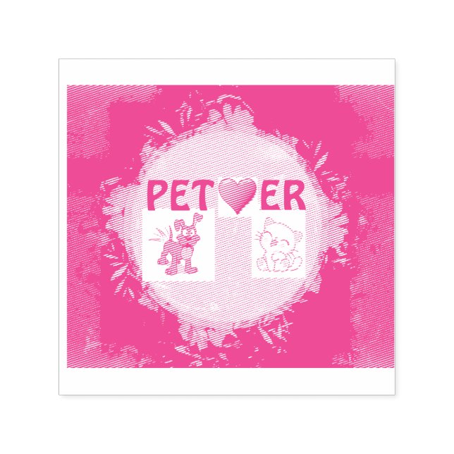 Carimbo De Borracha Autopicante Pet Lover (Design)