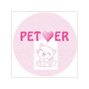 Carimbo De Borracha Autopicante Pet Lover