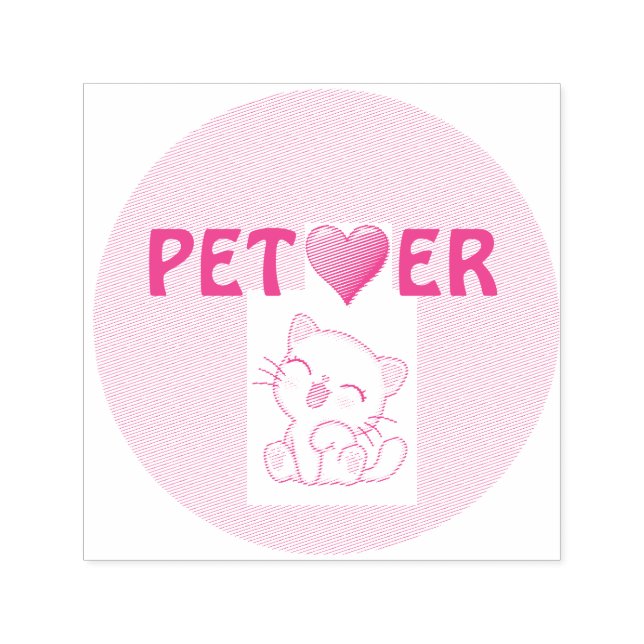 Carimbo De Borracha Autopicante Pet Lover (Design)