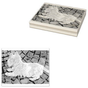 Carimbo De Borracha Autumn Leaves Westie no Pacio