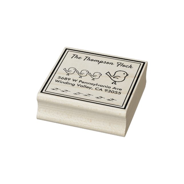 Carimbo De Borracha Aves Cuecas Personalizadas (Carimbo)