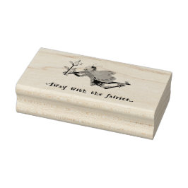 Carimbo De Borracha Away With the Fairies Rubber Stamp 