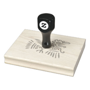 Carimbo De Borracha Aztec Bird