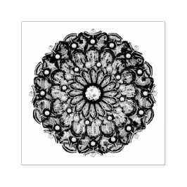 Carimbo De Borracha Azul-rocha e floco de neve