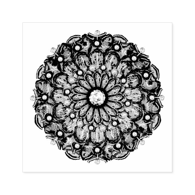 Carimbo De Borracha Azul-rocha e floco de neve (Impressão)