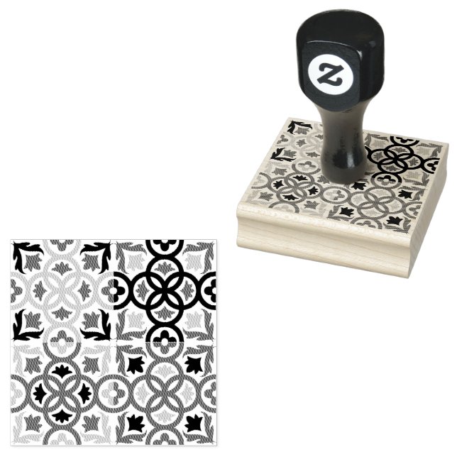 Carimbo De Borracha Azulejos Andaluzes 3 (Carimbado)