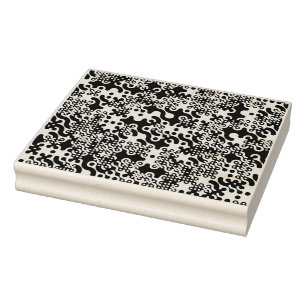 Carimbo De Borracha Azulejos de Truchet do Groovy Trippy