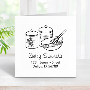 Carimbo De Borracha Baking - Mixing Bowl, Whisker, Canisters Endereço