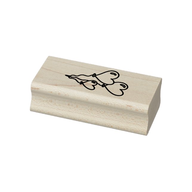 Carimbo De Borracha Balões do Coração (Carimbo)