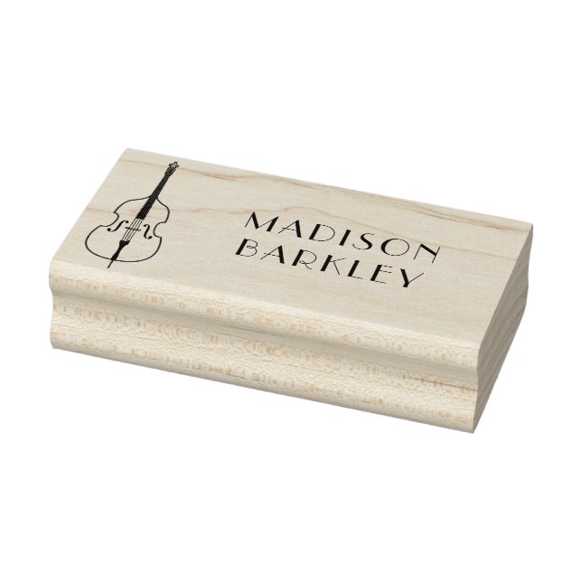 Carimbo De Borracha Banda de Jazz, Professora de Música Musical de Bas (Carimbo)