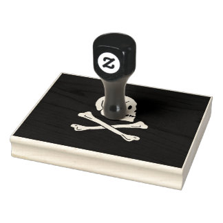 Carimbo De Borracha Bandeira Pirata da Bandeira de Henry Every