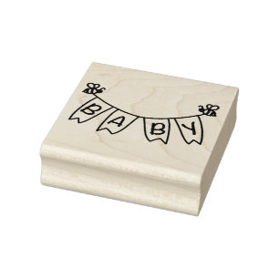 Carimbo De Borracha Banners para Bebê Bumblebee