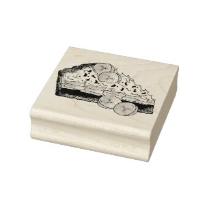 Carimbo De Borracha Banoffee Banana Toffee Pie Slice UK British Comida