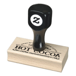 Carimbo De Borracha Bar de Cacau Festivo do Polo Norte