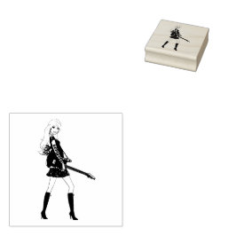 Carimbo De Borracha Barbie Rubber Stamp