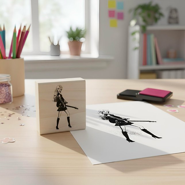 Carimbo De Borracha Barbie Rubber Stamp (Criador carregado)