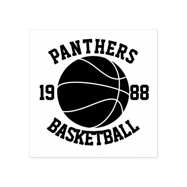 Carimbo De Borracha Basquete de Equipe (Impressão)