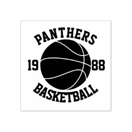 Carimbo De Borracha Basquete de Equipe