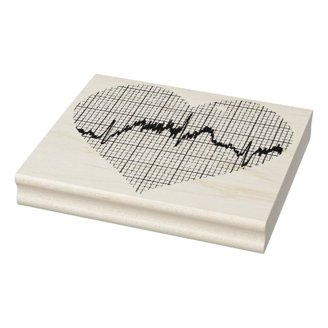 Carimbo De Borracha Batida do Coração VII (Carimbo)